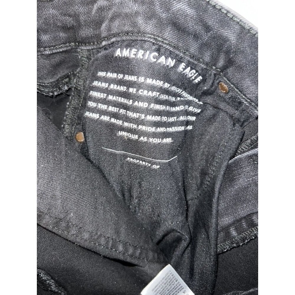 American Eagle Shorts Distressed Flex Size 34 Black Cut-offs Stretchy M - Picture 8 of 10